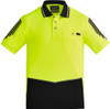 Syzmik Workwear ZH315 Mens Hi Vis Flux S/S Polo Yellow/Black