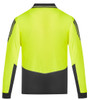 Syzmik Workwear ZH310 Mens Hi Vis Flux L/S Polo Yellow/Charcoal Back