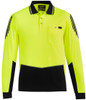 Syzmik Workwear ZH310 Mens Hi Vis Flux L/S Polo Yellow/Black