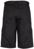 Syzmik Workwear ZW012 Mens Drill Cargo Short Black Back