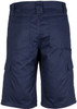 Syzmik Workwear ZW012 Mens Drill Cargo Short Navy Back