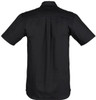 Syzmik Workwear ZW120 Mens Lightweight S/S Tradie Shirt Black Back