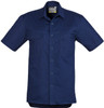 Syzmik Workwear ZW120 Mens Lightweight S/S Tradie Shirt Blue