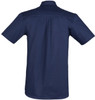 Syzmik Workwear ZW120 Mens Lightweight S/S Tradie Shirt Blue Back