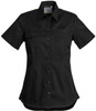Syzmik Workwear ZWL120 Womens Lightweight S/S Tradie Shirt Black