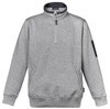 Syzmik Workwear ZT366 Mens 1/4 Zip Brushed Fleece Grey Marle