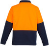 Syzmik Workwear ZT460 Unisex Hi Vis Half Zip Fleece Jumper Orange/Navy Back Syzmik Workwear ZT460 Unisex Hi Vis Half Zip Fleece Jumper Orange/Navy Back