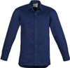 Syzmik Workwear ZW121 Mens Lightweight Tradie L/S Shirt Blue