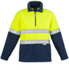 Syzmik Workwear ZT461 Mens Hi Vis Fleece Jumper - Hoop Taped Yellow/Navy Syzmik Workwear ZT461 Mens Hi Vis Fleece Jumper - Hoop Taped Yellow/Navy