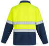 Syzmik Workwear ZT461 Mens Hi Vis Fleece Jumper - Hoop Taped Yellow/Navy Back