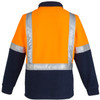 Syzmik Workwear ZT462 Mens Hi Vis Fleece Jumper - Shoulder Taped Orange/Navy Back Syzmik Workwear ZT462 Mens Hi Vis Fleece Jumper - Shoulder Taped Orange/Navy Back