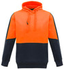 Syzmik Workwear ZT484 Unisex Hi Vis Hoodie Orange/Navy