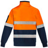 Syzmik Workwear ZT567 Mens Hi Vis 1/4 Zip Pullover - Hoop Taped Orange/Navy Back Syzmik Workwear ZT567 Mens Hi Vis 1/4 Zip Pullover - Hoop Taped Orange/Navy Back