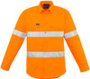 Syzmik Workwear ZW640 Mens Hi Vis Hoop Taped Shirt Orange Syzmik Workwear ZW640 Mens Hi Vis Hoop Taped Shirt Orange