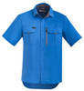 ZW465 Syzmik Workwear Mens Outdoor S/S Shirt Cobalt