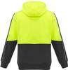 Syzmik Workwear ZT485 Unisex Hi Vis Full Zip Hoodie Yellow/Charcoal Back Syzmik Workwear ZT485 Unisex Hi Vis Full Zip Hoodie Yellow/Charcoal Back