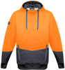Syzmik Workwear ZT477 Unisex Hi Vis Textured Jacquard Hoodie Orange/Charcoal Syzmik Workwear ZT477 Unisex Hi Vis Textured Jacquard Hoodie Orange/Charcoal
