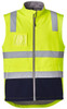 Syzmik Workwear ZV426 Unisex Hi Vis Softshell Vest Yellow/Navy