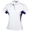 1161 Stencil Freshen Ladies S/S Polo White/Navy