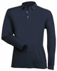 1043 Stencil Freshen Mens L/S Polo Navy