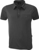 1063 Stencil Boston Mens S/S Polo Charcoal