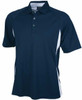 1057 Stencil Arctic Mens S/S Polo Navy/White