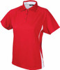 1157 Stencil Arctic Ladies S/S Polo Red/White