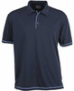 1010B Stencil Cool Dry S/S Mens Polo Navy/Bimini Blue 1010B Stencil Cool Dry S/S Mens Polo Navy/Bimini Blue