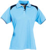 1023 Stencil Club Ladies S/S Polo Bimini Blue/Navy 1023 Stencil Club Ladies S/S Polo Bimini Blue/Navy