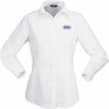 2135L Stencil Candidate Ladies L/S Shirt White