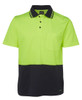 6NCCS JB's Wear Hi Vis Non Cuff S/S Cotton Back Lime/Navy 6NCCS JB's Wear Hi Vis Non Cuff S/S Cotton Back Lime/Navy
