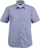 2043 Stencil Dominion Mens S/S Shirt Mid Blue