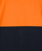 6CPHL JB's Wear Hi Vis Long Sleeve Cotton Polo Orange/Black Fabric