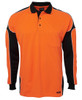 6AP4L JB's Wear Hi Vis L/S Arm Panel Polo Orange/Navy 6AP4L JB's Wear Hi Vis L/S Arm Panel Polo Orange/Navy