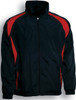 CJ1025 Kids Training Track Jacket Black/Red