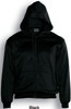 CJ1062 Zip Through Fleece Hoodie Black CJ1062 Zip Through Fleece Hoodie Black