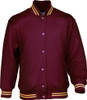 CJ1314 Kids School Wear Bomber Jacket Maroon/Gold