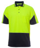 6HVGS JB's Wear Hi Vis S/S Gap Polo Lime/Navy 6HVGS JB's Wear Hi Vis S/S Gap Polo Lime/Navy