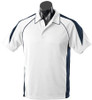 1301 Aussie Pacific Premier Mens Polo White/Navy