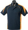 1301 Aussie Pacific Premier Mens Polo Navy/Gold