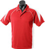 1301 Aussie Pacific Premier Mens Polo Red/White