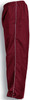 CK505 Bocini Unisex Track Suit Pants With Piping Burgundy/White