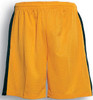 CK618 Unisex Adults Soccer Panel Shorts Gold/Bottle