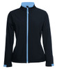 3WSJ1 JB's Wear Podium Ladies Water Resistant Softshell Jacket Navy/Light Blue