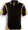 CP0532 Unisex Adults Breezeway Contrast Polo Black/Gold CP0532 Unisex Adults Breezeway Contrast Polo Black/Gold
