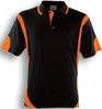 CP0532 Unisex Adults Breezeway Contrast Polo Black/Orange