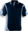 CP0532 Unisex Adults Breezeway Contrast Polo Navy/Sky Blue