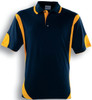 CP0552 Kids Breezeway Contrast Polo Navy/Gold
