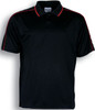 CP0674 Ladies Breezeway Striped Polo Black/Red CP0674 Ladies Breezeway Striped Polo Black/Red