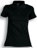 CP0756 Ladies Pique Knit Fitted Cotton / Spandex Polo Black CP0756 Ladies Pique Knit Fitted Cotton / Spandex Polo Black
